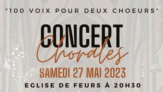 Concert Chorale le 27/05/23 à Feurs