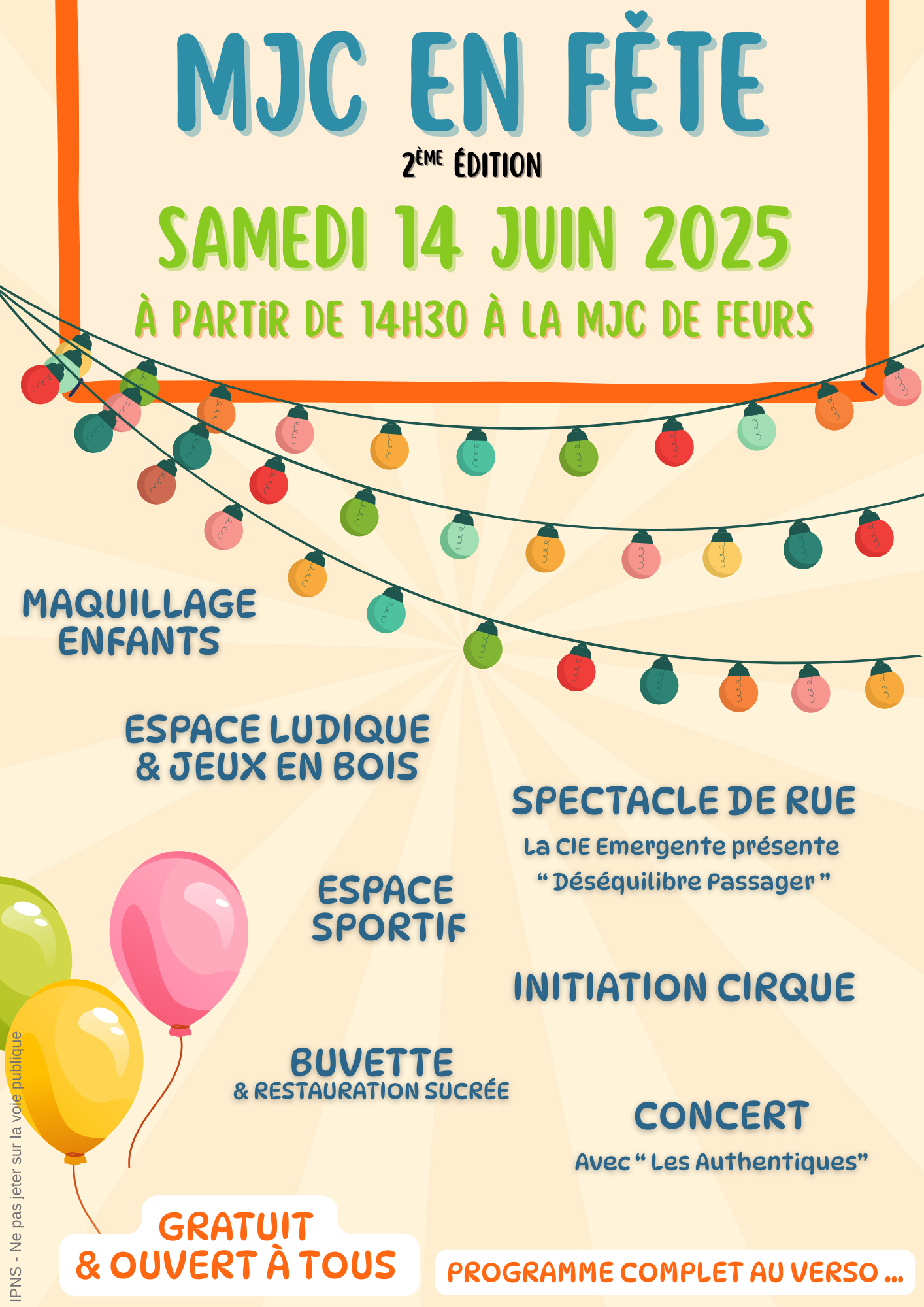« MJC en fête » – Samedi 14 juin 2025 à partir de 14h30.